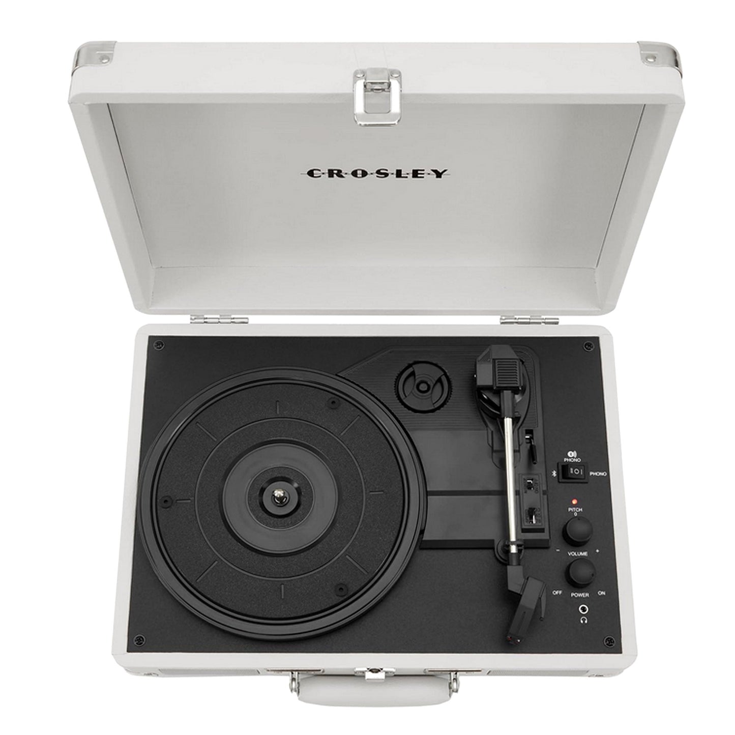 Crosley Cruiser Plus Bluetooth Turntable 3 Speed White Sand