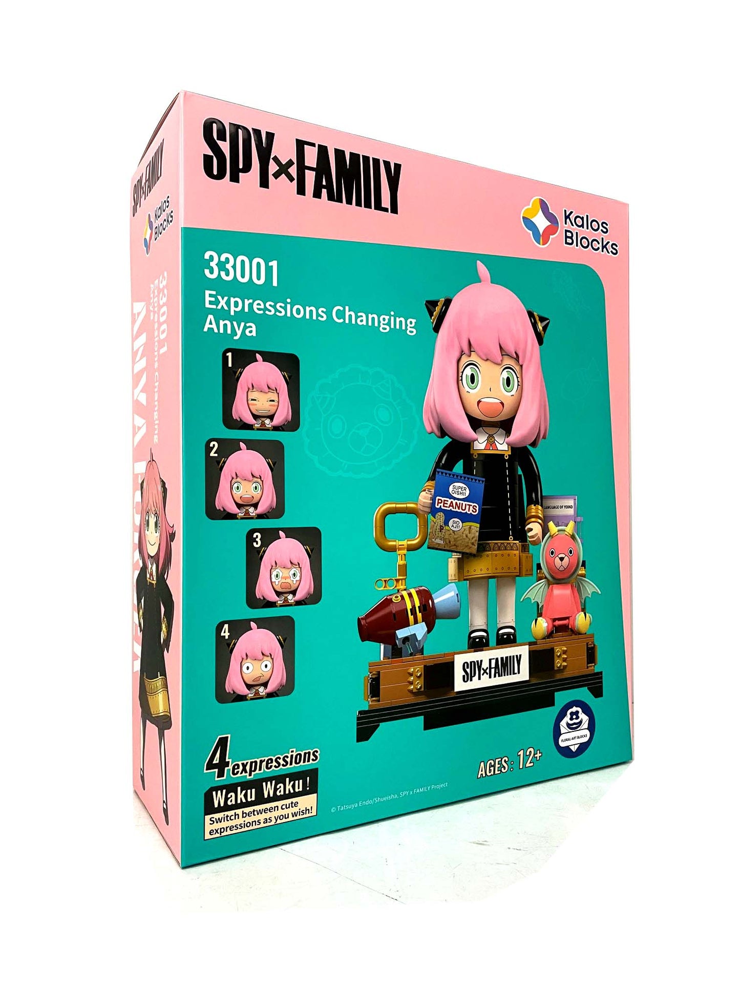 Spy X Family 31cm Anya Forger Face Changing Building Block Figure by Kalos