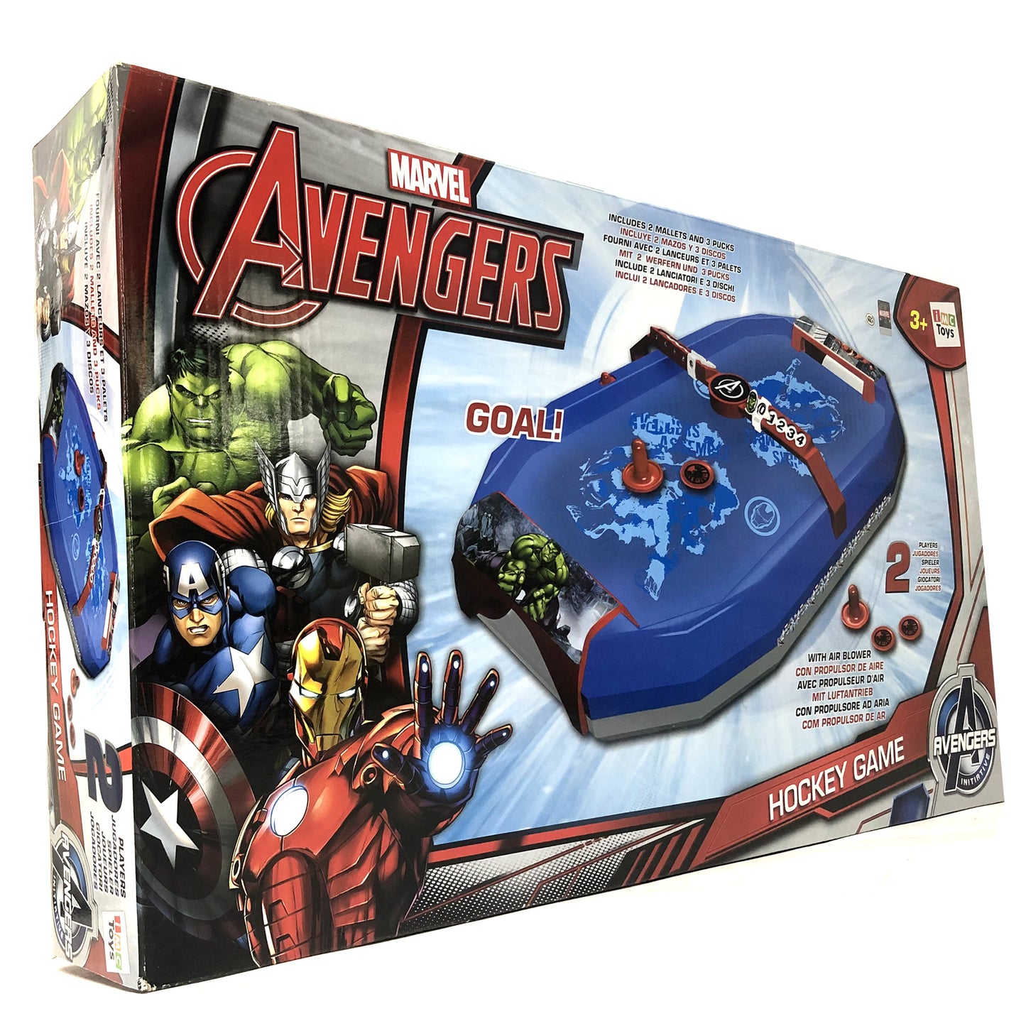 Marvel Avengers Super Heroes Tabletop Air Hockey Game