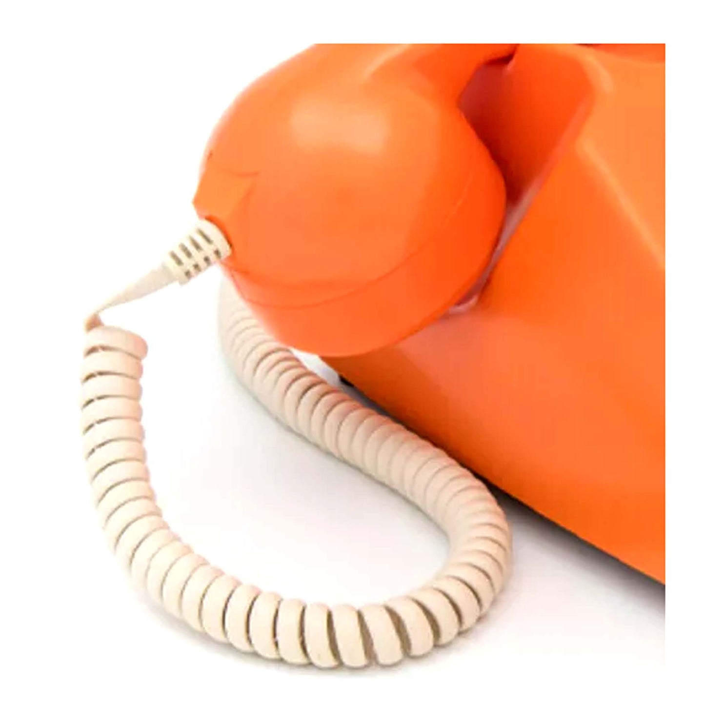 GPO 746 Orange Retro Push Button Landline Desk Phone Bell Ring