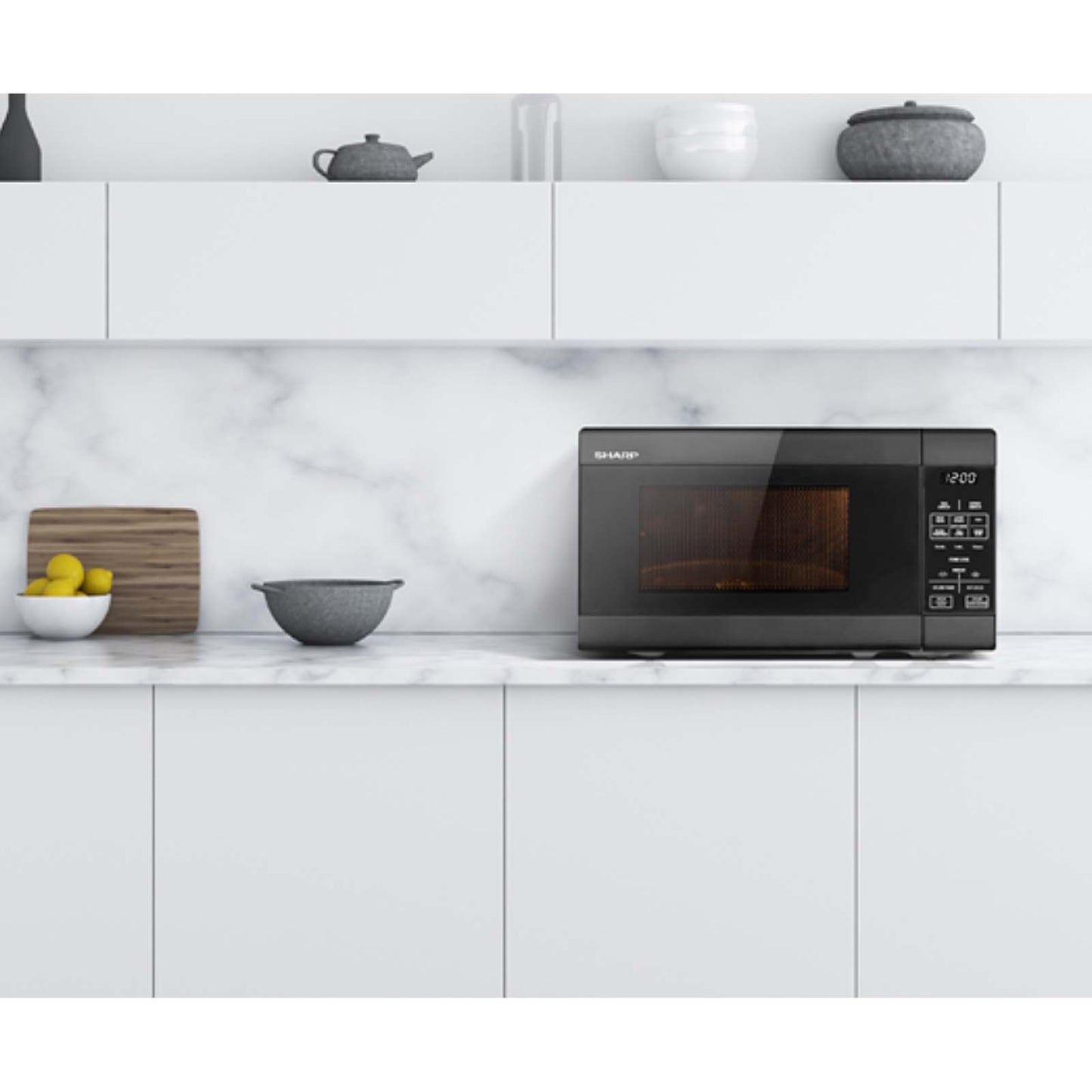 Sharp 20L Compact Inverter Microwave Oven 750w R211DB BLACK