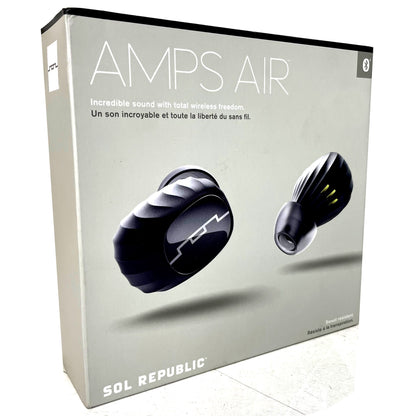 Special Offer - Sol Republic Truly Wireless Amps Air Bluetooth Earbuds Earphones Black EP1190BK