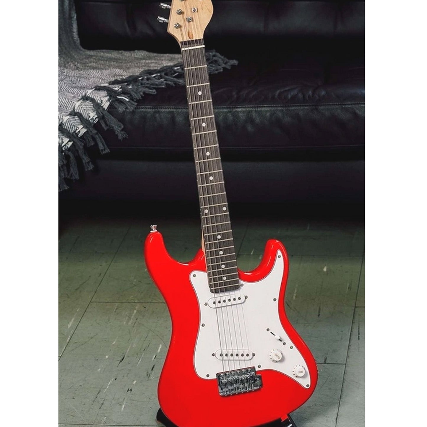 3rd Ave by Nomans 3/4 Size Red Electric Guitar with Accessories Teens Kids Learner 8 to 16