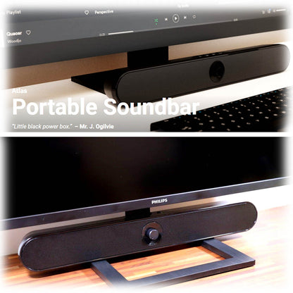 Majority Atlas Portable TV PC Soundbar Award Winnning USB 5V Bluetooth Caravan