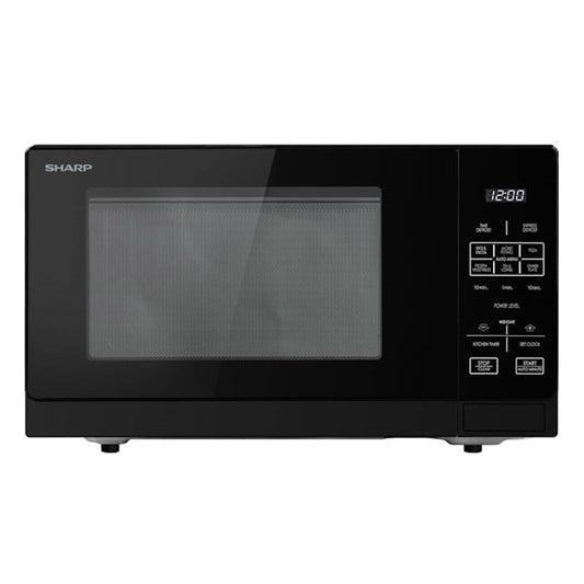 SHARP 25L MICROWAVE OVEN MIDSIZE AUTO MENU DEFROST BLACK R25AOB