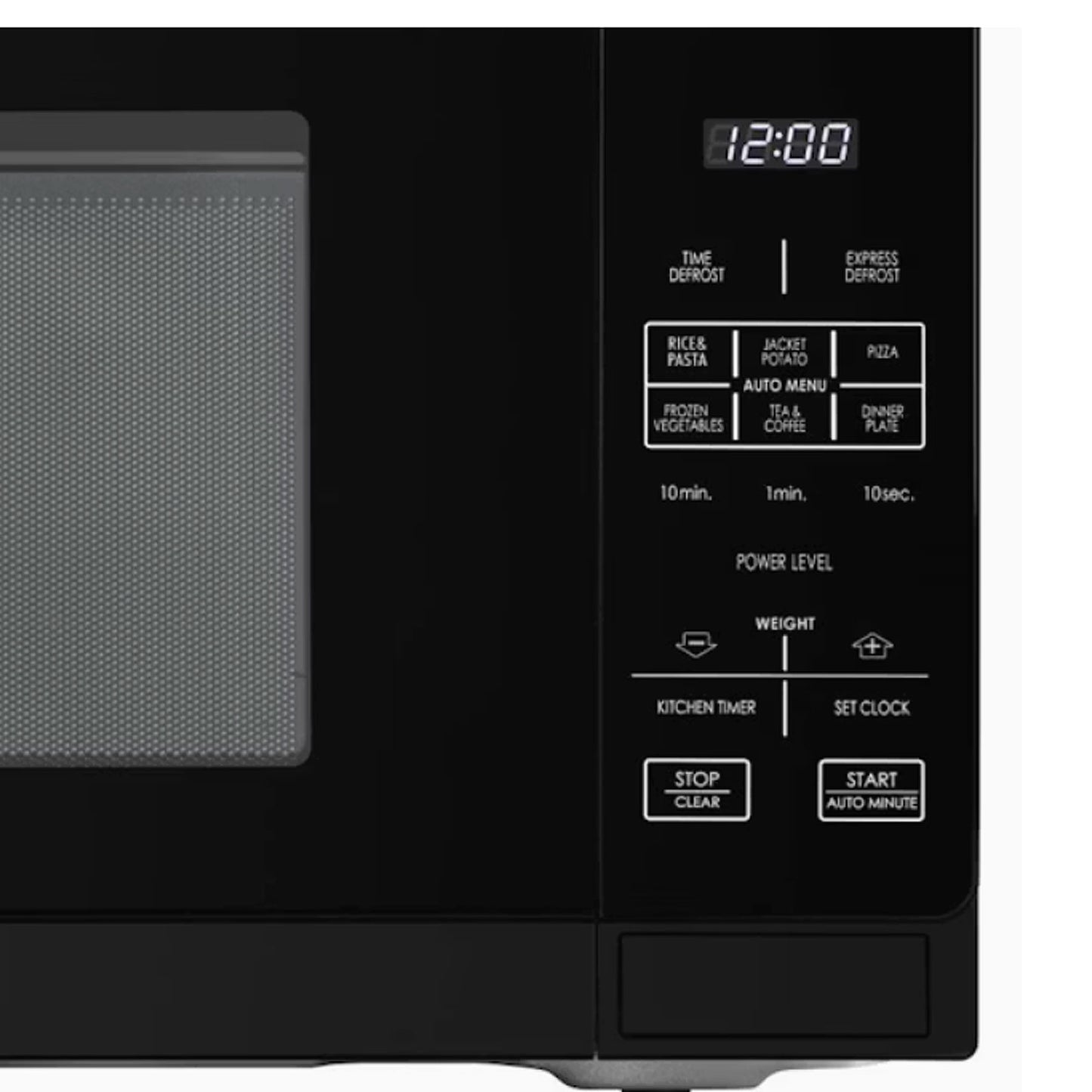 SHARP 25L MICROWAVE OVEN MIDSIZE AUTO MENU DEFROST BLACK R25AOB