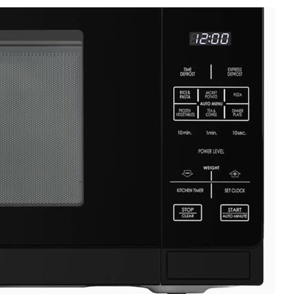 SHARP 25L MICROWAVE OVEN MIDSIZE AUTO MENU DEFROST BLACK R25AOB