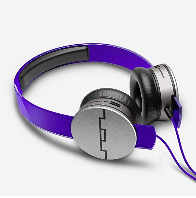 SOL Republic Tracks HD High Def V10 Headphones On Ear Wired Purple