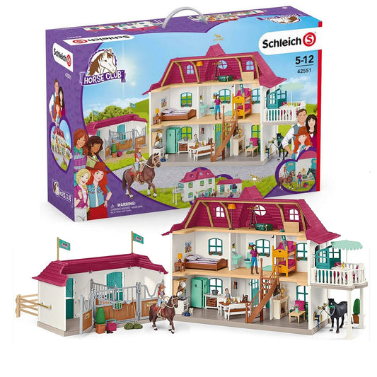 Schleich Horse Club Large Lakeside Country House and Stable inc Figures and Furniture 42551