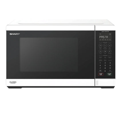 Sharp 32L 1200w Flatbed Inverter Microwave Oven White SM327FHW