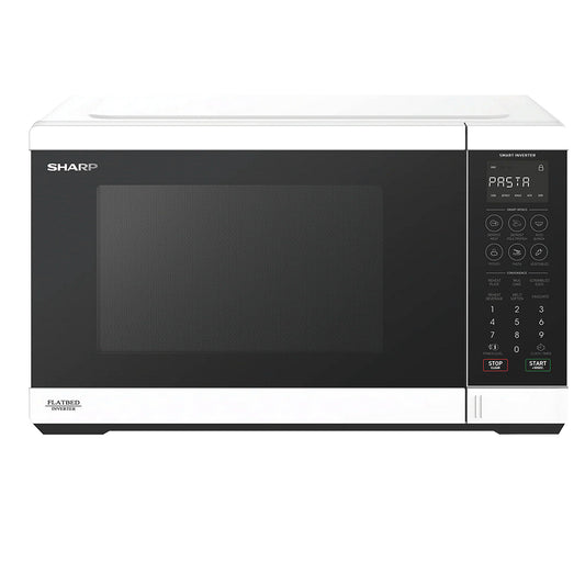 Sharp 32L 1200w Flatbed Inverter Microwave Oven White SM327FHW