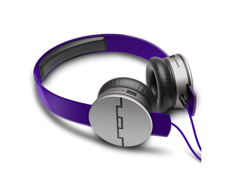 SOL Republic Tracks HD High Def V10 Headphones On Ear Wired Purple