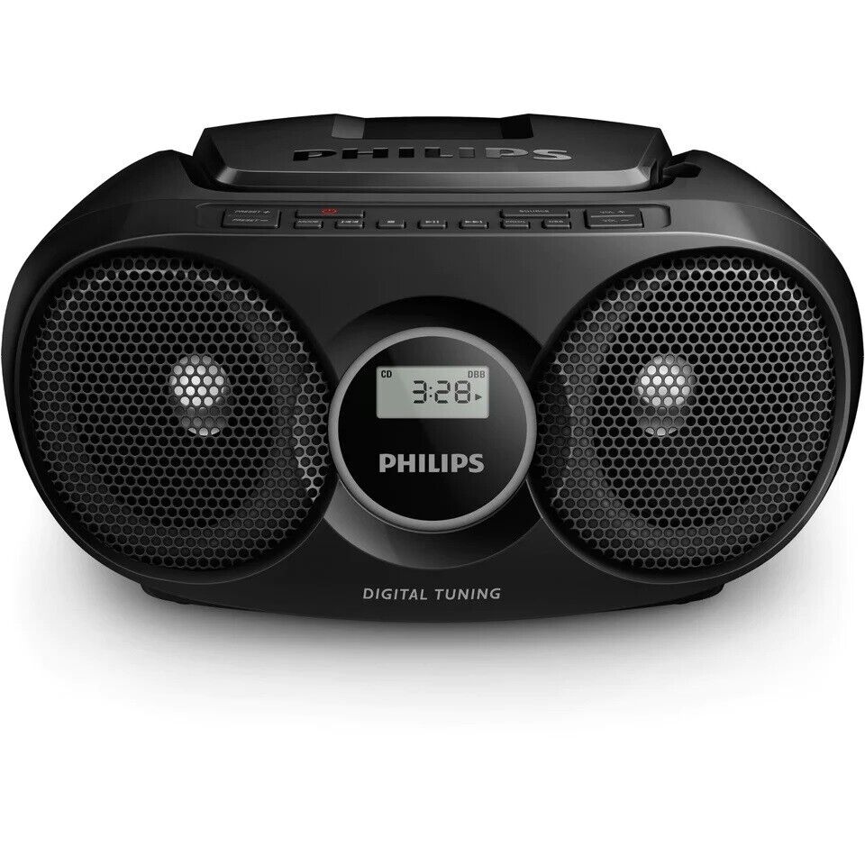 Philips AZB215 Portable CD Player Radio Boombox Battery / AC Operated