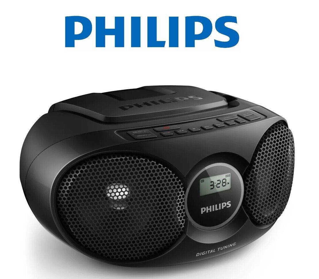 Philips AZB215 Portable CD Player Radio Boombox Battery / AC Operated