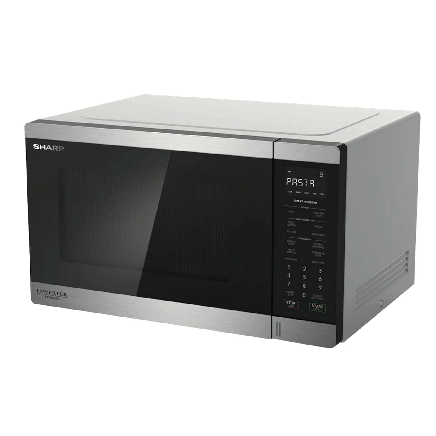 Sharp 34L Smart Inverter Microwave Oven with Inverter & Sensor Stainless Steel R395EST