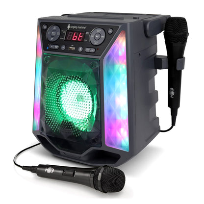 Singing Machine Shine Duets Karaoke Machine Twin Mics Voice Change Bluetooth