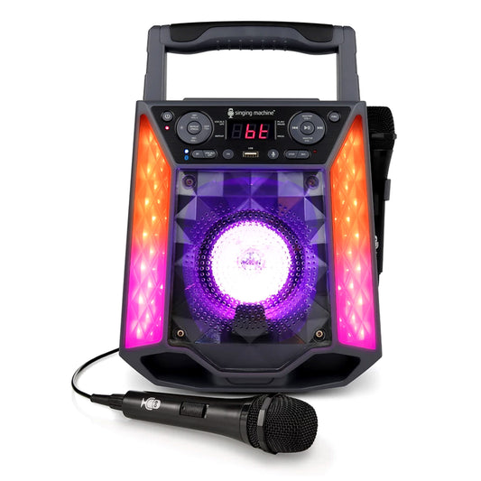 Singing Machine Shine Duets Karaoke Machine Twin Mics Voice Change Bluetooth