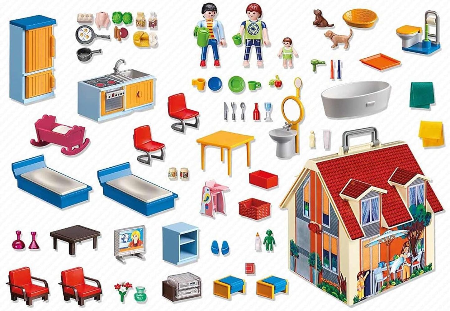 Playmobil Take Along Dollhouse with Figures and Furniture 5167 Doll house