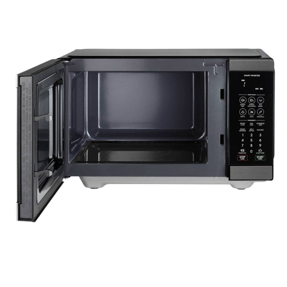 Sharp 26L Flatbed Microwave Oven 900W Mid Size Black Stainless Steel SM267FHBS