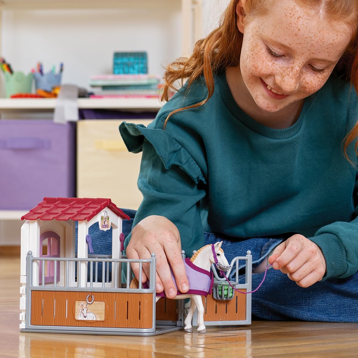 Schleich Horse Club Horse Stall with Luistano Mare Playset 42368 5+