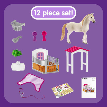 Schleich Horse Club Horse Stall with Luistano Mare Playset 42368 5+