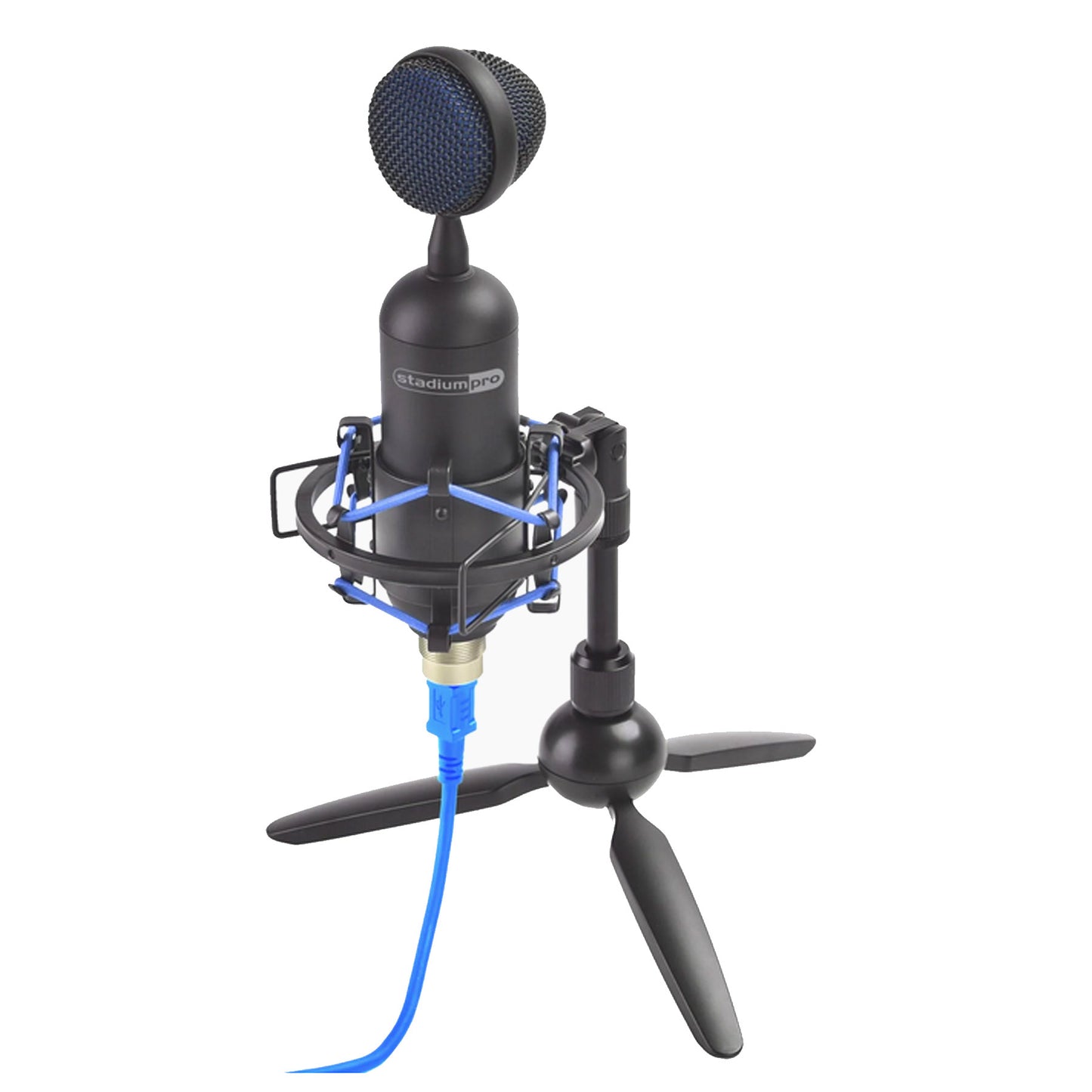 Stadium Pro Vegas USB Cardioid Microphone DJ Podcast Gaming Live Voiceover