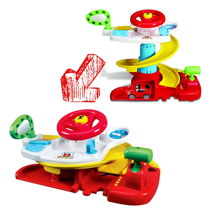 Burago Jr 12M+ Ferrari Driving Dashboard Pretend Play 2 in 1 with Car Ferrari Official Toy