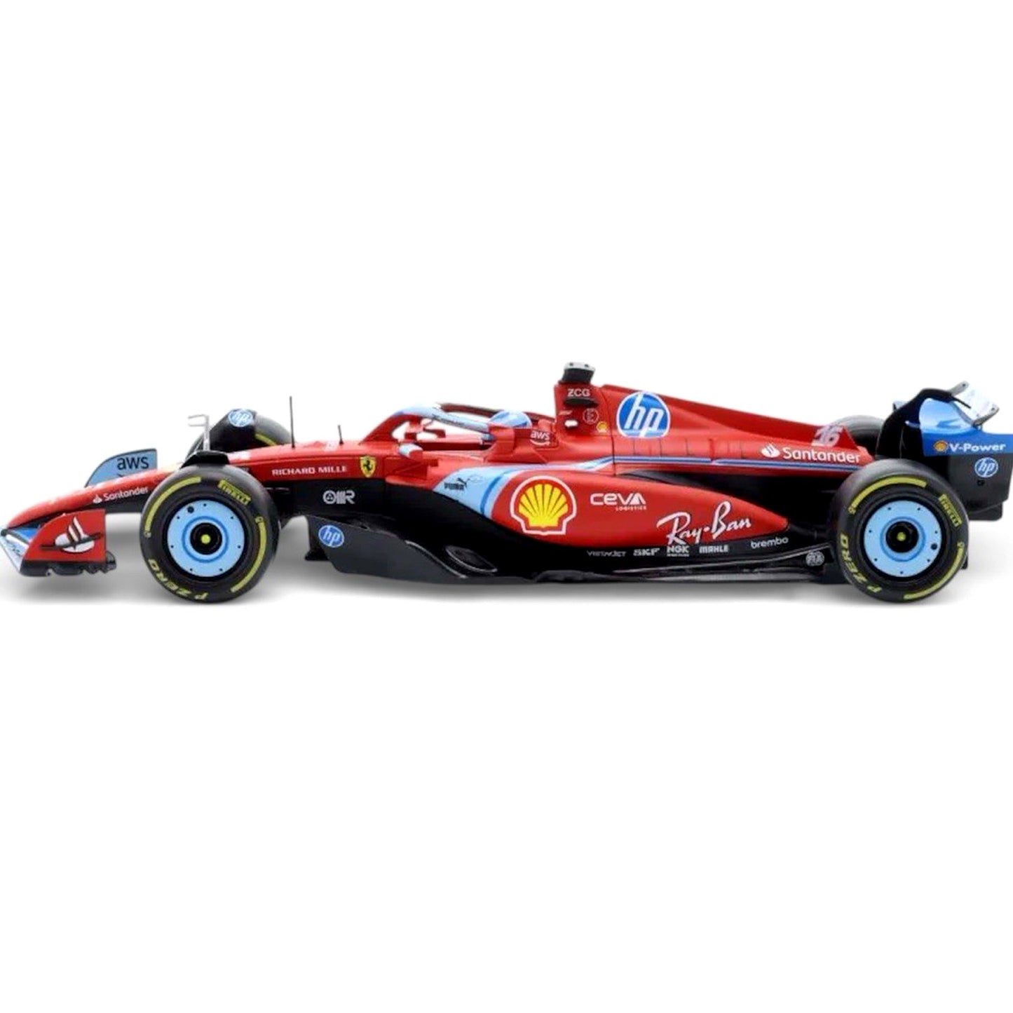 Burago 1:18 Ferrari SF-24 Charles Leclerc #16 3rd Miami GP F1 Formula 1