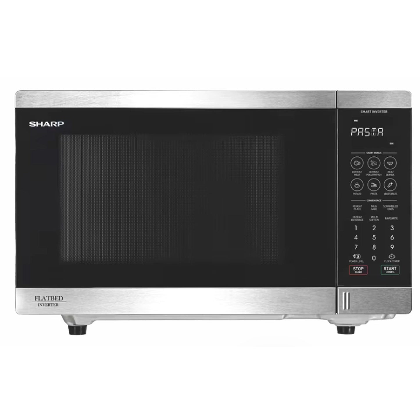 Sharp 32L 1200w Flatbed Microwave Oven Stainless Steel SM327FHS