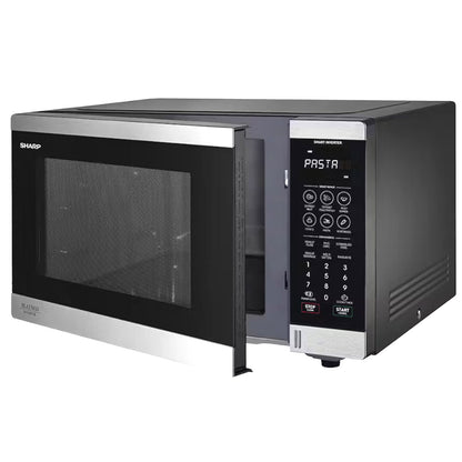 Sharp 32L 1200w Flatbed Microwave Oven Stainless Steel SM327FHS