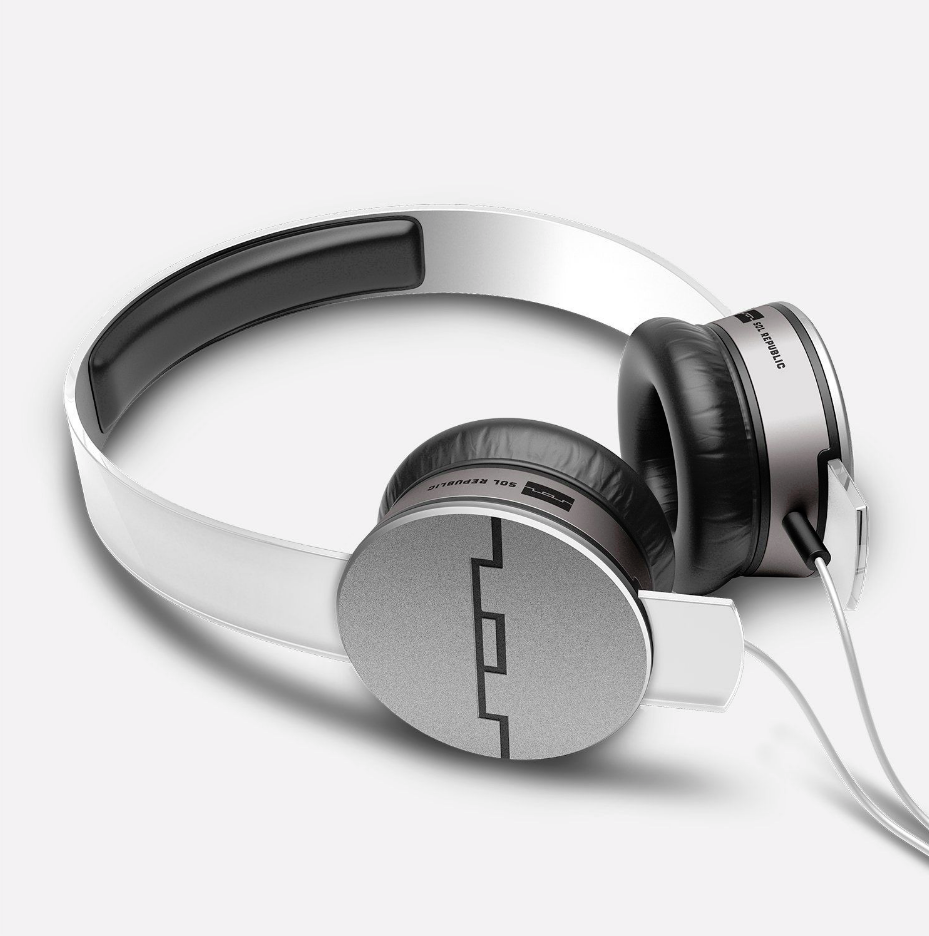 SOL Republic Tracks HD White High Def V10 Headphones On Ear Wired