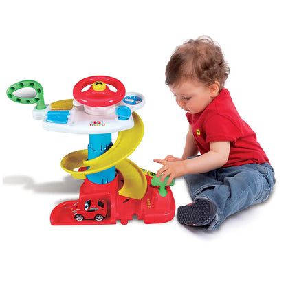 Burago Jr 12M+ Ferrari Driving Dashboard Pretend Play 2 in 1 with Car Ferrari Official Toy