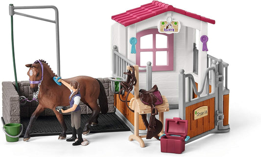 Schleich Horse Club Horse Stall Wash Area - Horse and Figure included 42404 5+