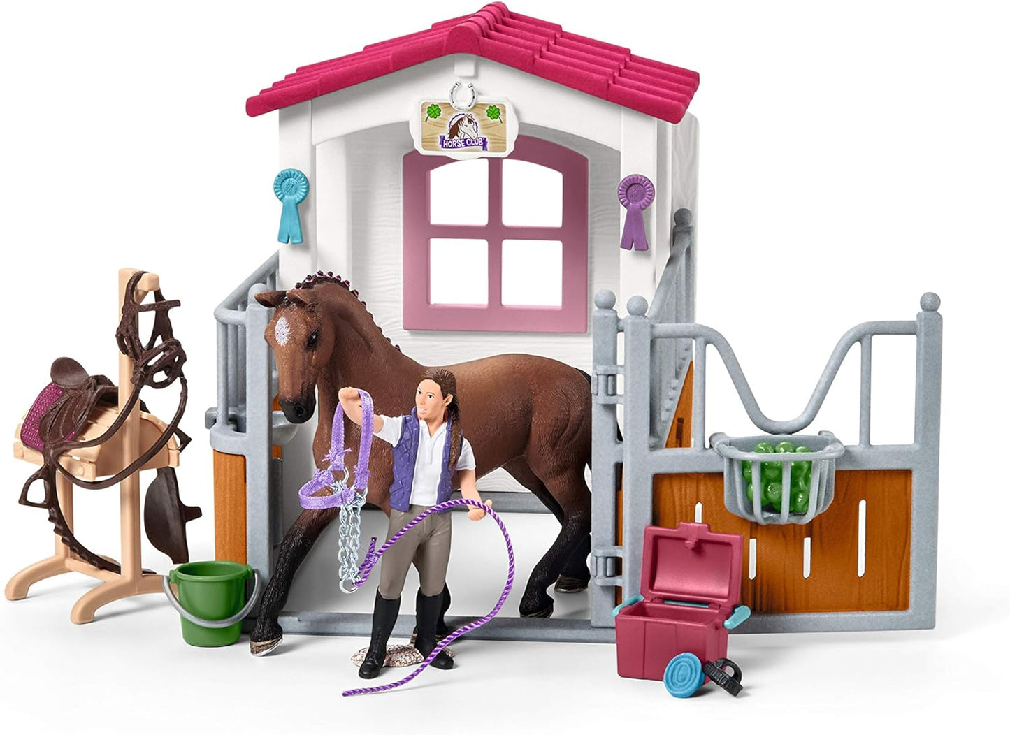 Schleich Horse Club Horse Stall Wash Area - Horse and Figure included 42404 5+