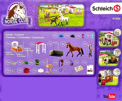 Schleich Horse Club Horse Stall Wash Area - Horse and Figure included 42404 5+