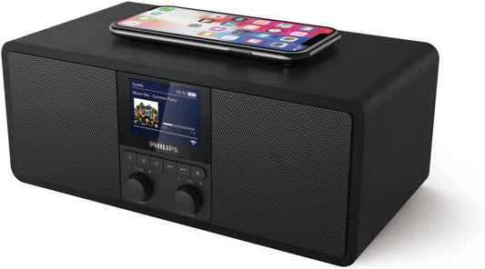 Philips TAR8805 Digital Internet Spotify Radio with Alarm Wireless Phone Charger Bluetooth