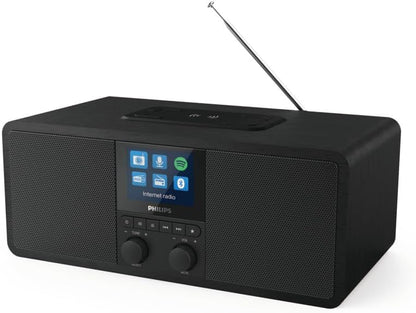 Philips TAR8805 Digital Internet Spotify Radio with Alarm Wireless Phone Charger Bluetooth