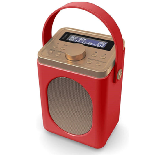 Majority Shelford FM DAB+ Radio Dual Alarm Bluetooth Award Winning - Red