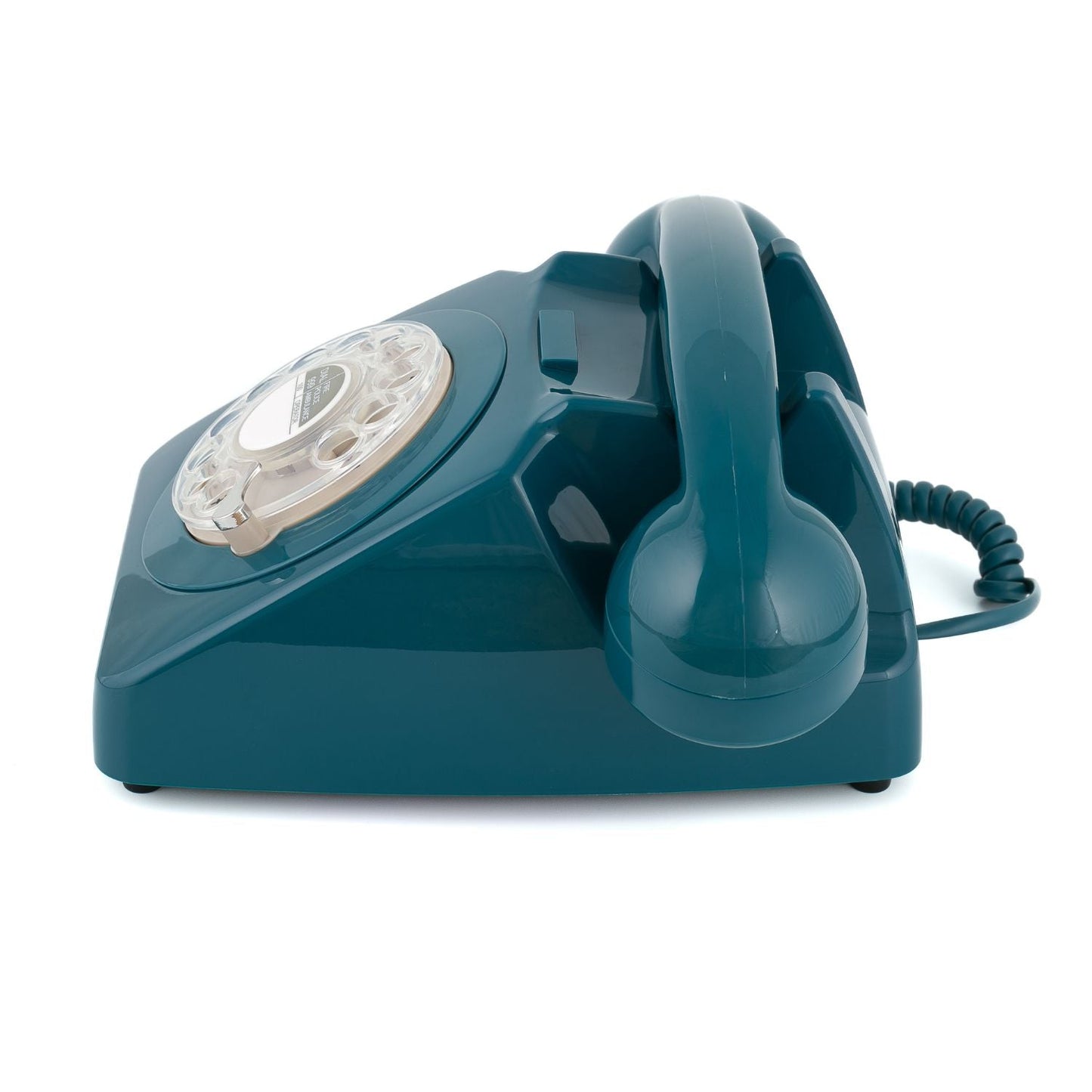 GPO Retro 746 Rotary Landline Corded Desk Phone Telephone - Azure Blue
