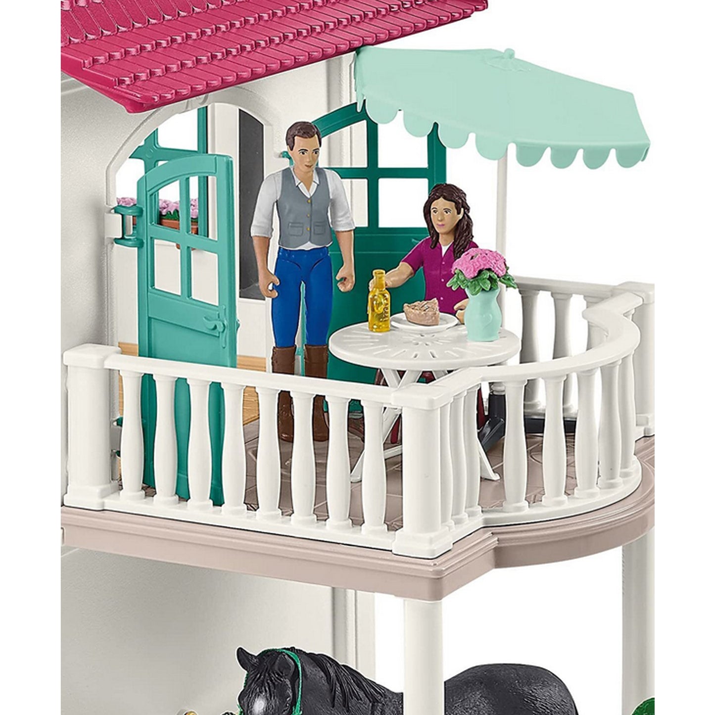 Schleich Horse Club Large Lakeside Country House and Stable inc Figures and Furniture 42551