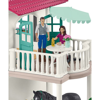 Schleich Horse Club Large Lakeside Country House and Stable inc Figures and Furniture 42551