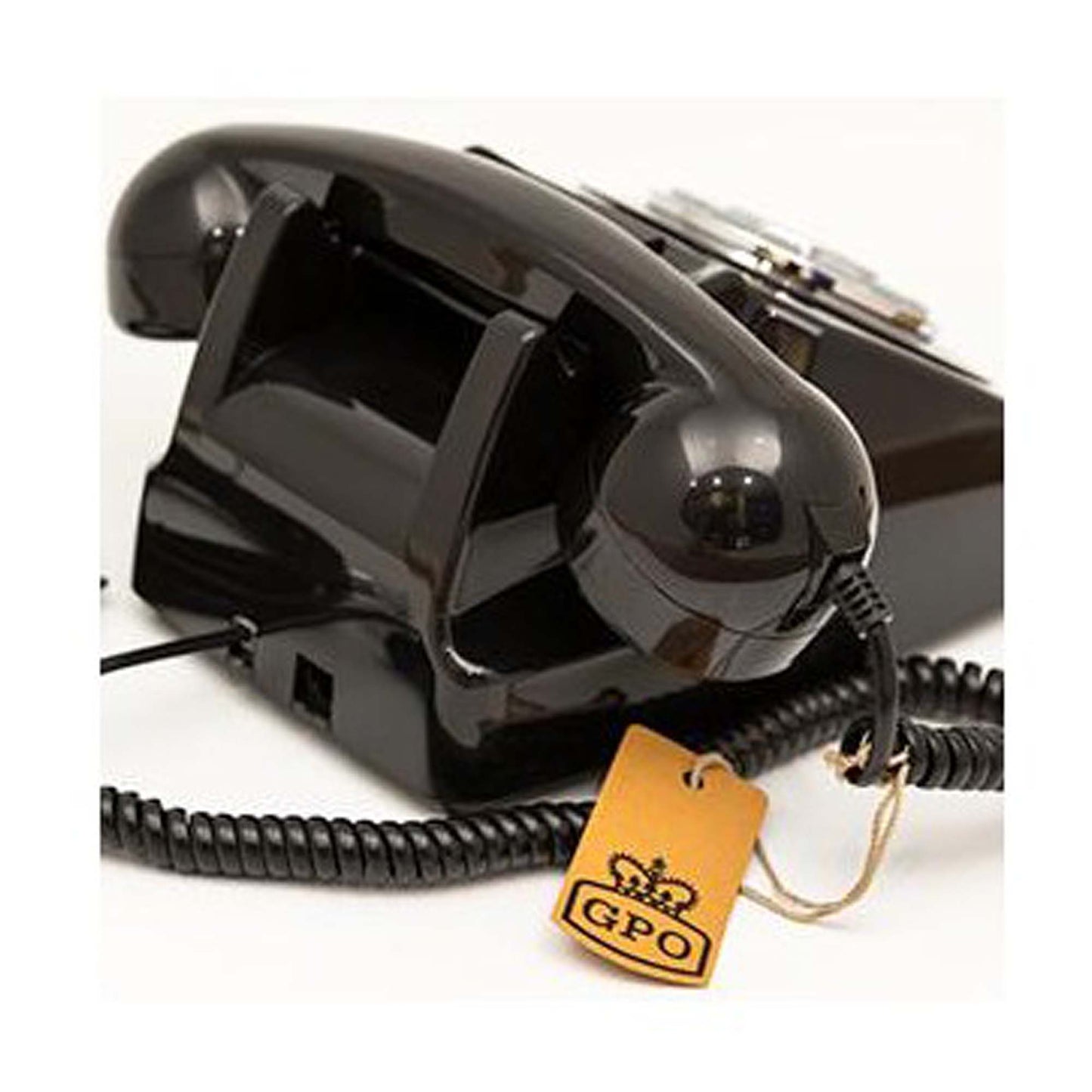 GPO 746 Retro Push Button Landline Desk Phone Black Bell Ring 60s 70s