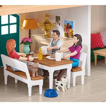 Schleich Horse Club Large Lakeside Country House and Stable inc Figures and Furniture 42551