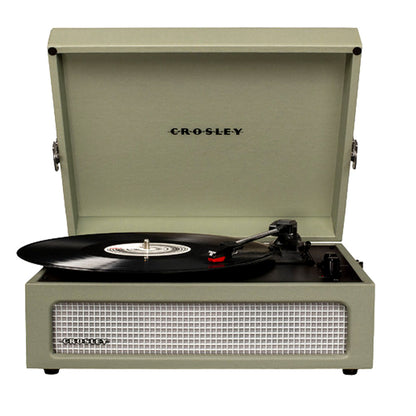 Crosley Voyager Turntable Record Player Sage Retro Style 3 Speed