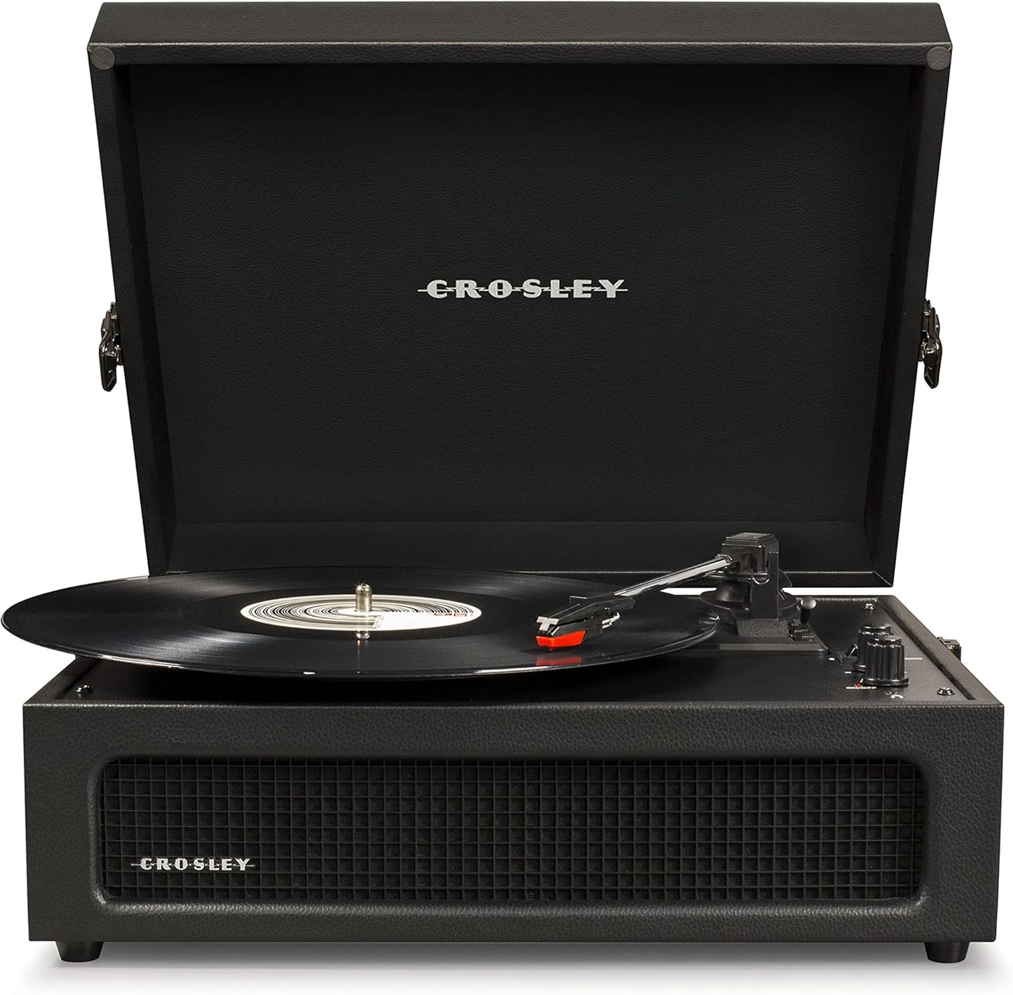 Crosley Voyager Turntable Record Player Black Retro Style 3 Speed