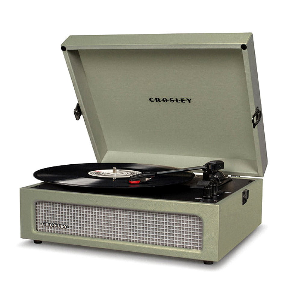 Crosley Voyager Turntable Record Player Sage Retro Style 3 Speed