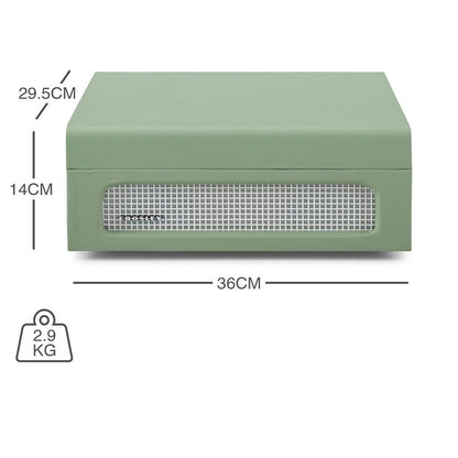 Crosley Voyager Turntable Record Player Sage Retro Style 3 Speed