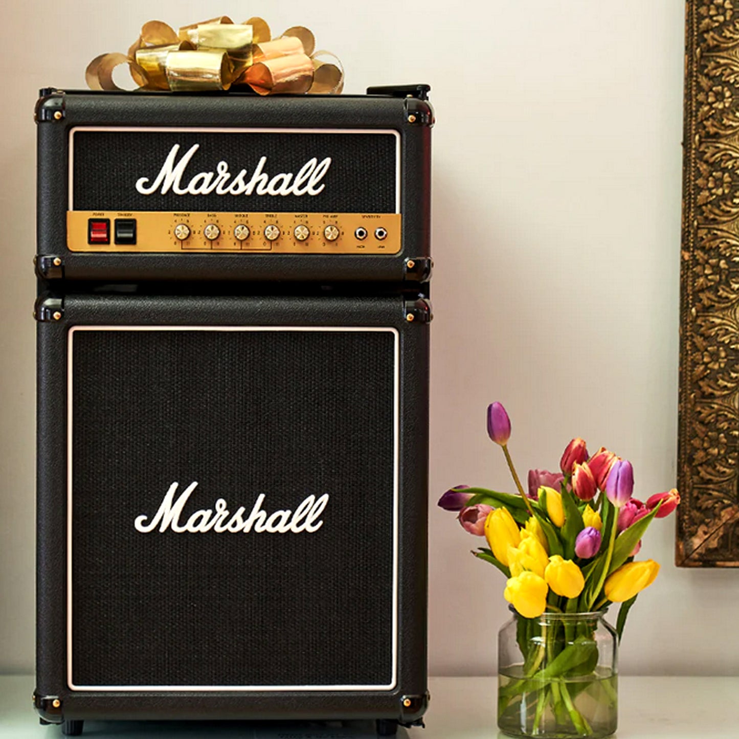 Marshall Authentic 92 Litre Fridge Black Edition Bar Studio Drink Fridge