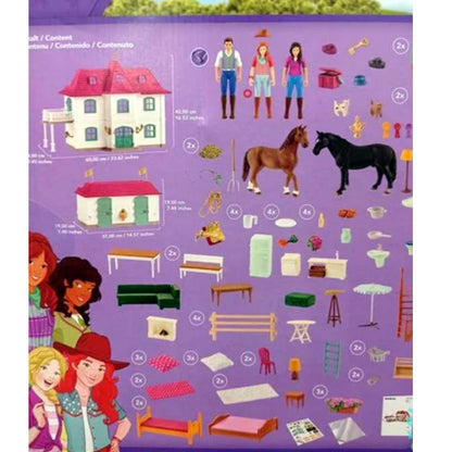 Schleich Horse Club Large Lakeside Country House and Stable inc Figures and Furniture 42551