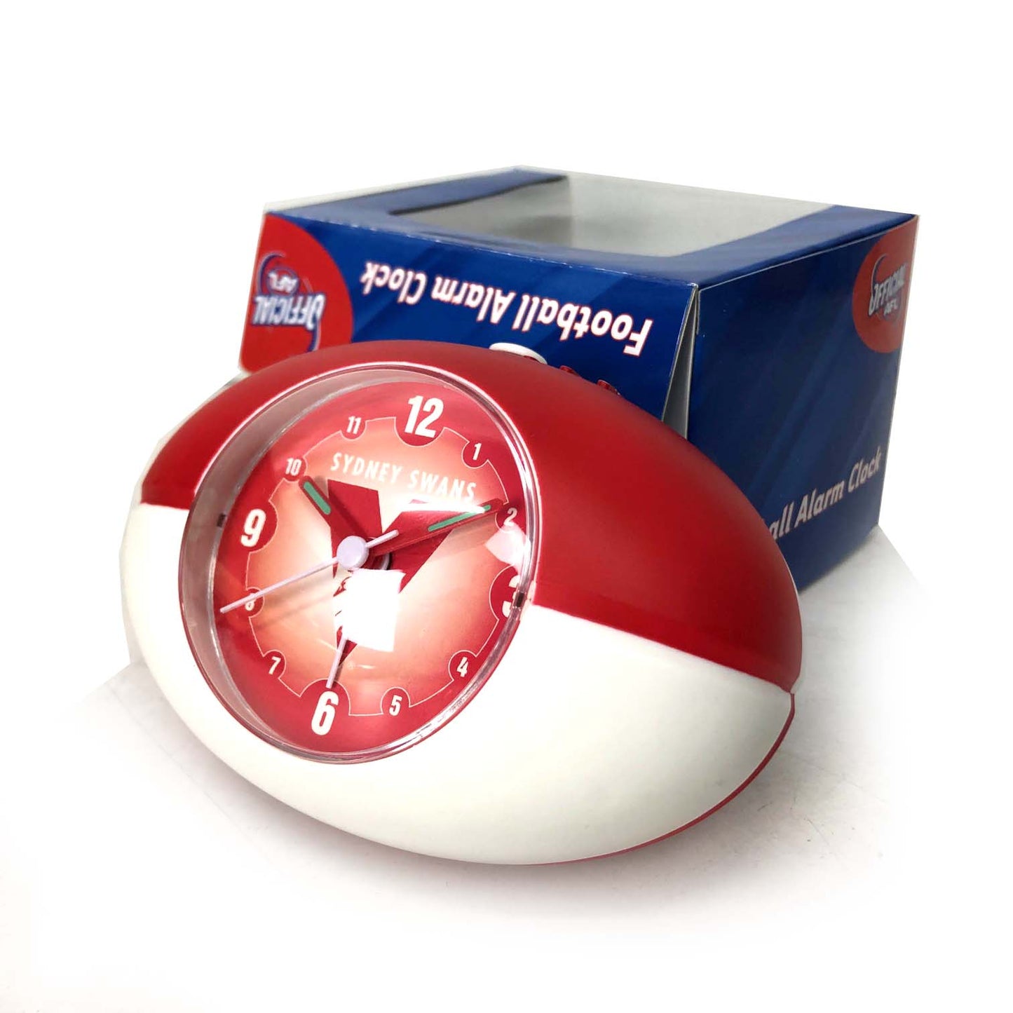 Official AFL Footy Novelty Football Alarm Clock Sydney Swans